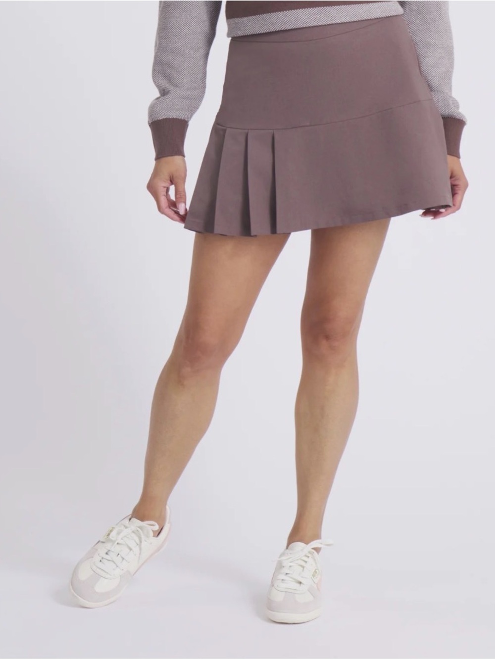 Puma Mauve Asymmetrical Pleated Mini Golf Skirt UPF 40
